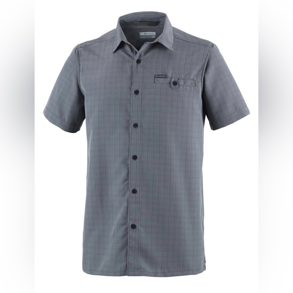 Columbia. Men’s Declination Trail™ II Short Sleeve Shirt. Slate Gray. Medium